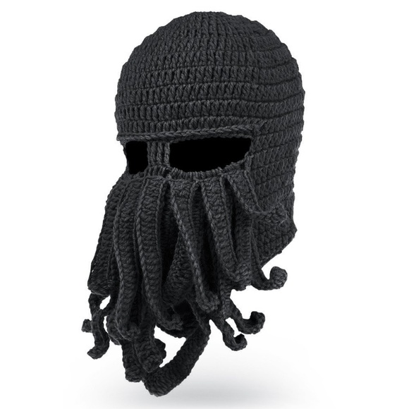 Halloween Costume Knit Octopus Facemask - Picture 2 of 4